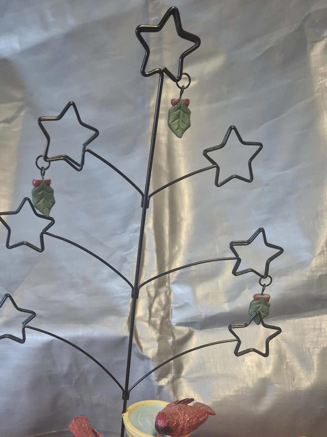 Metal Star Tree Ornament Holder