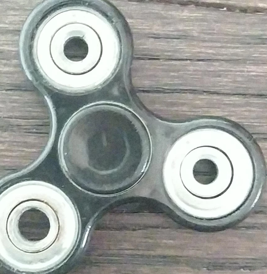 Black 3-Prong Fidget Spinner