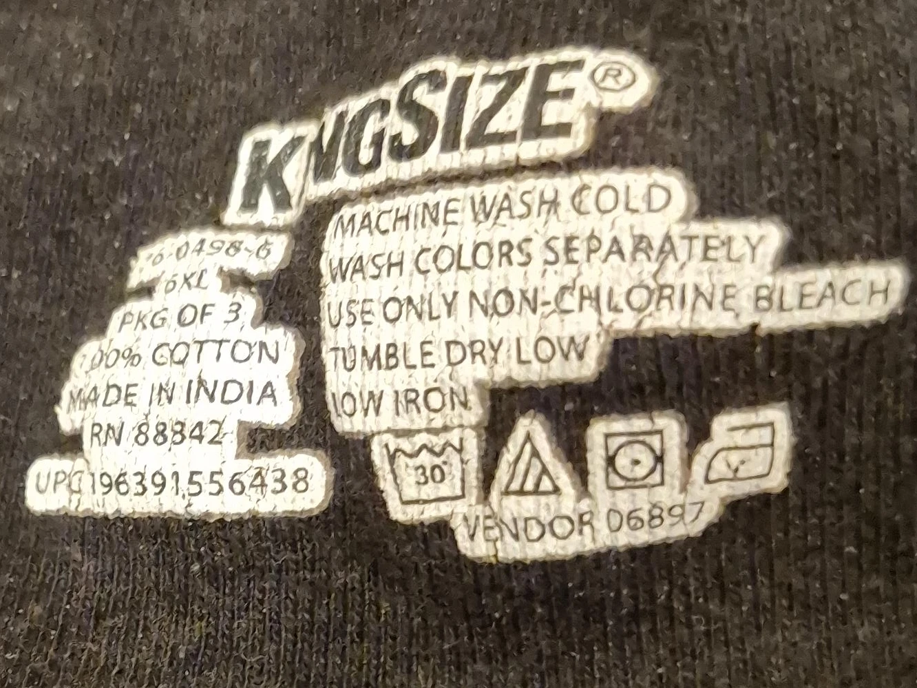 KINGSIZE Big & Tall Sleeveless Shirt Tank Top 6XL