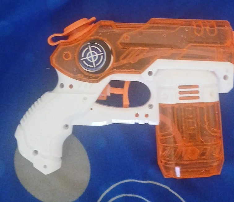 Orange and White water gun perfect for summer