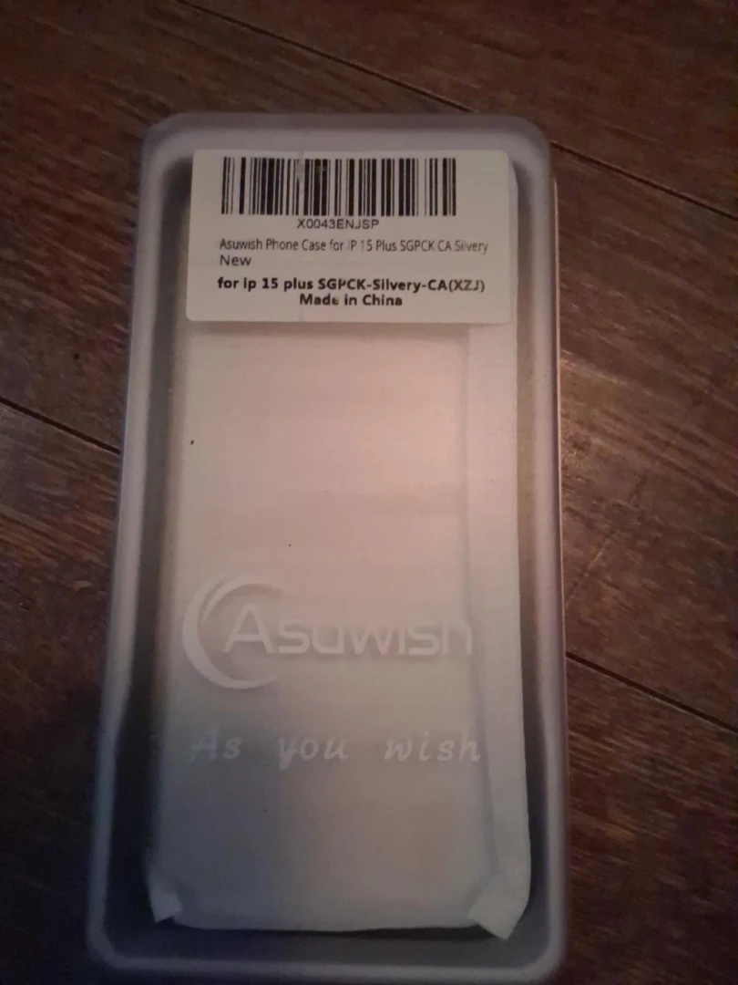 Asuwish Phone Case for iPhone 15 Plus - Silvery