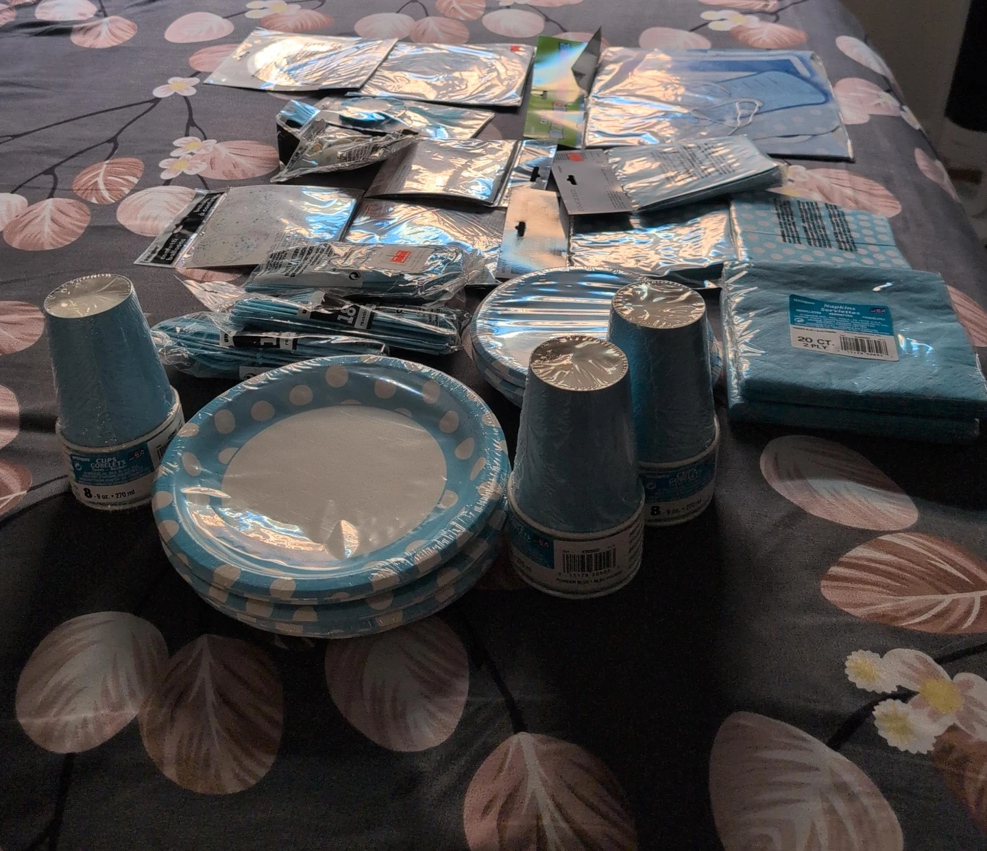 Party Plates, Cups, and Napkins Set
