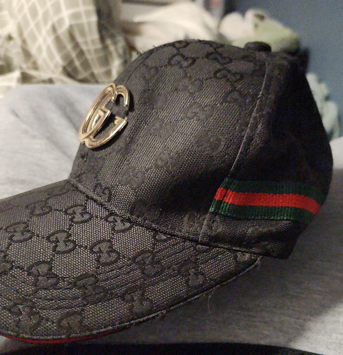 Black Gucci Baseball Cap