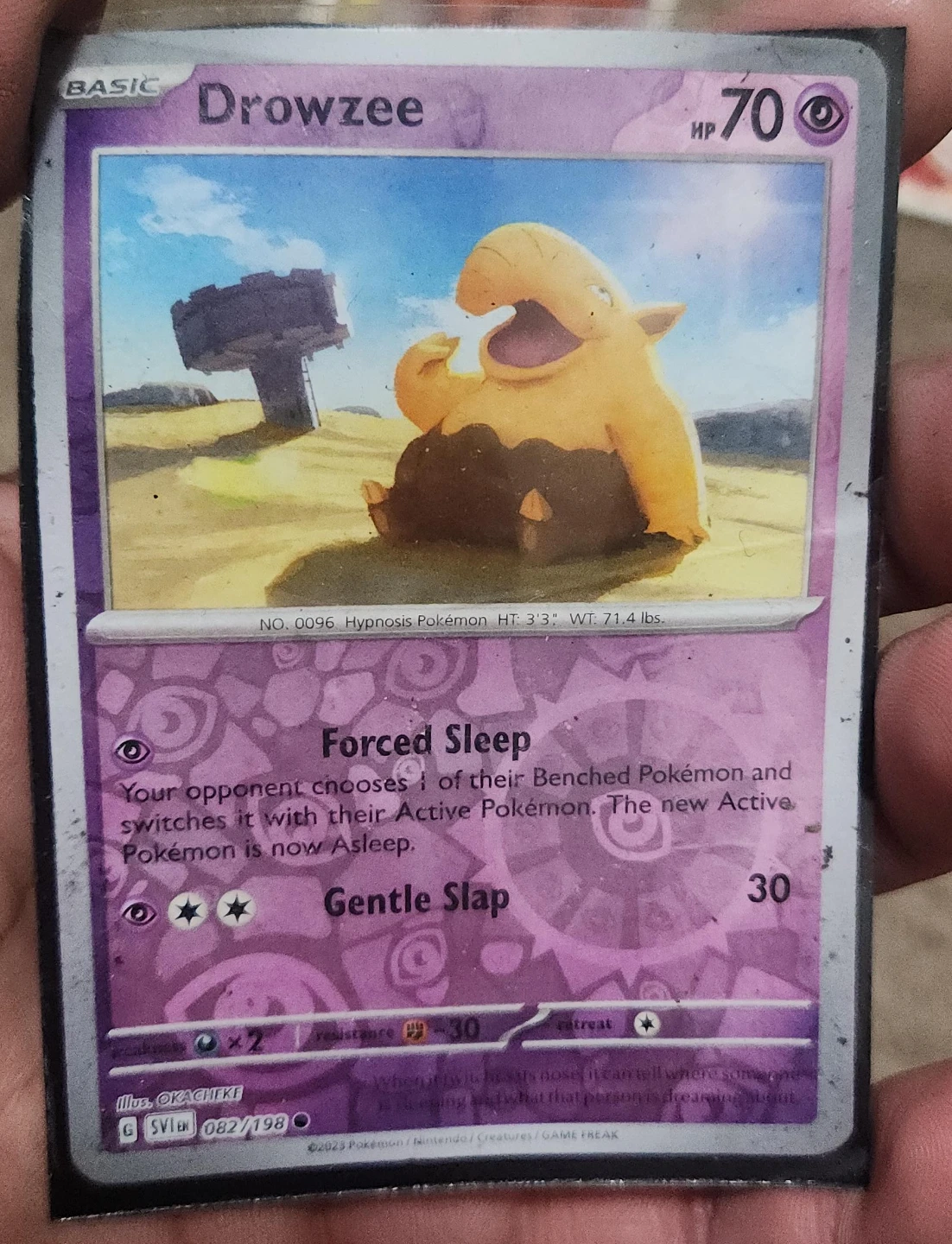 Pokémon Drowzee Trading Card
