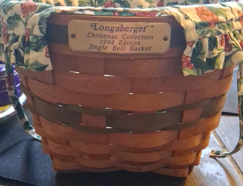 Longaberger 1994 Christmas Jingle Bell Basket