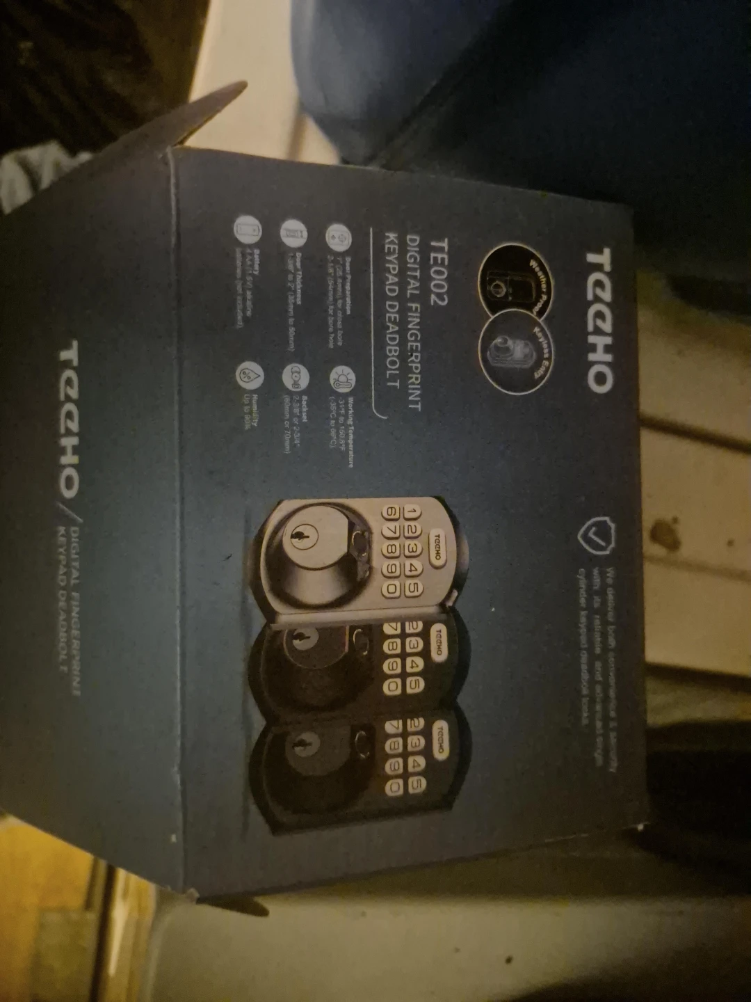 TECHO TE002 Digital Fingerprint Keypad Deadbolt