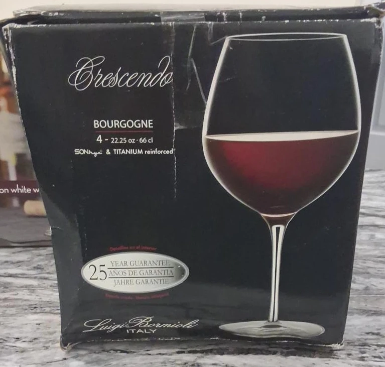 Luigi Bormioli Crescendo Bourgogne Wine Glasses (4-Pack)