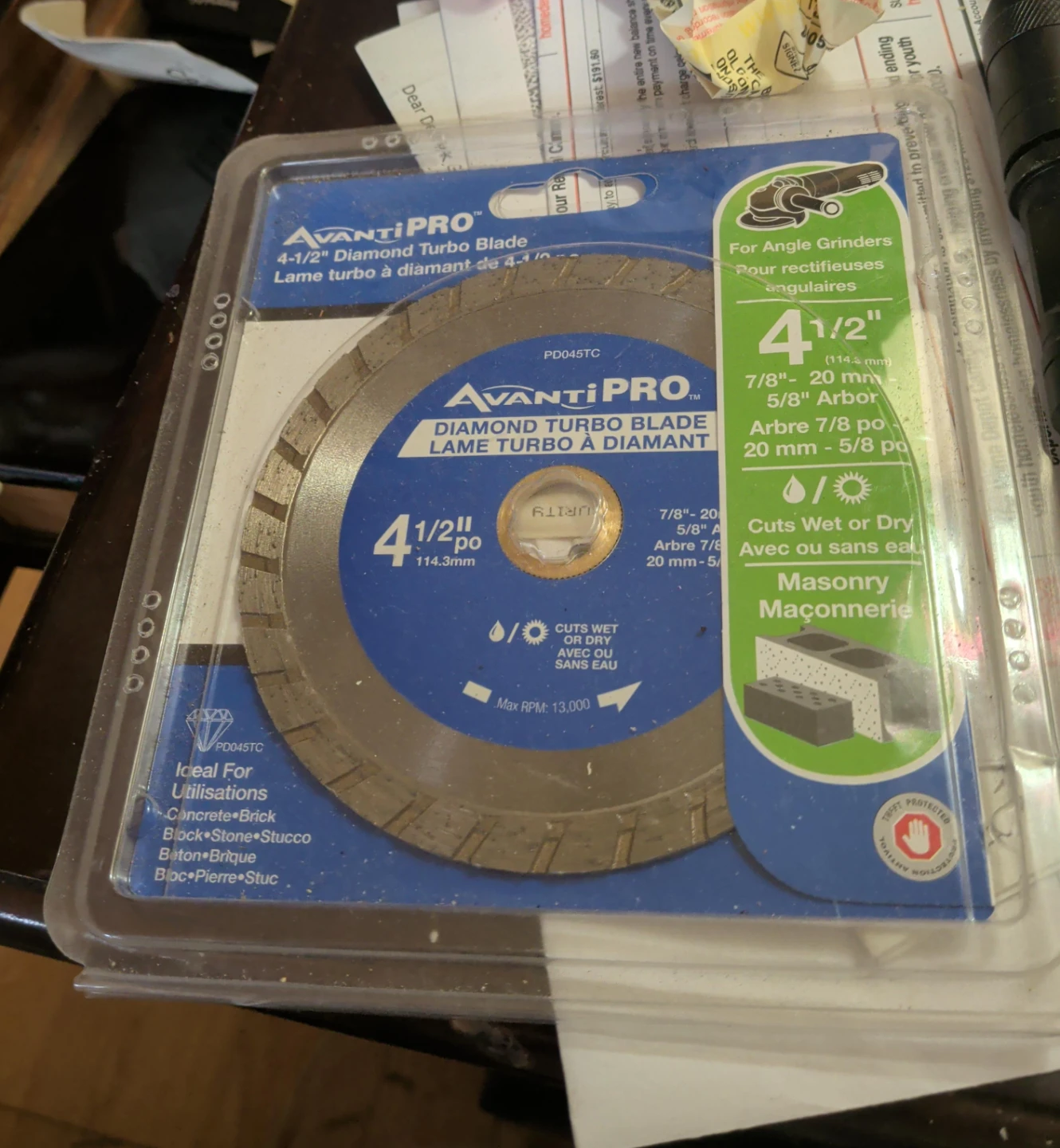Avanti Pro 4-1/2" Diamond Turbo Blade