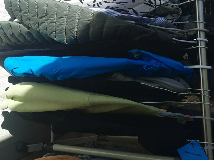 Blue and Green Hooded Jackets