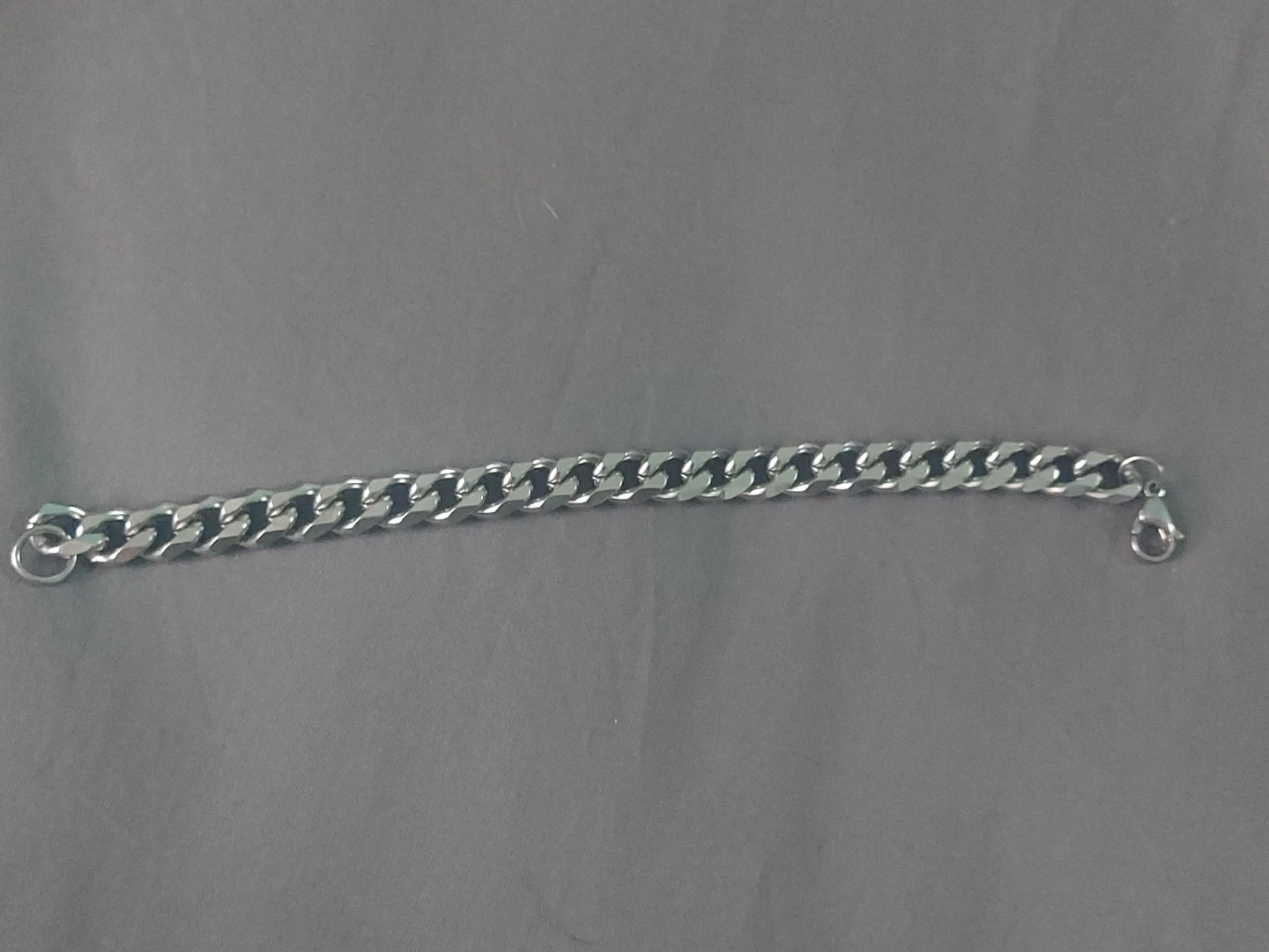 Silver Curb Chain Bracelet
