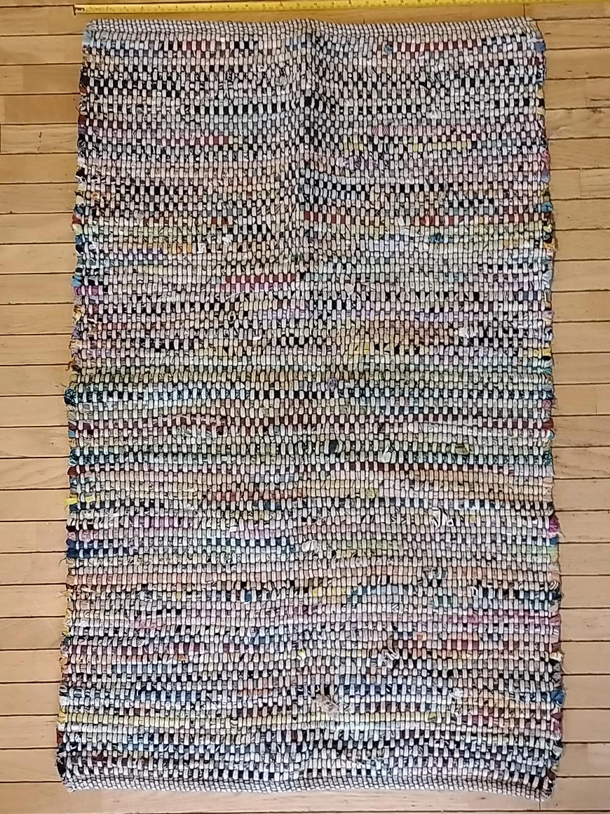 Rag Rug - Multi-colour Woven Floor Mat