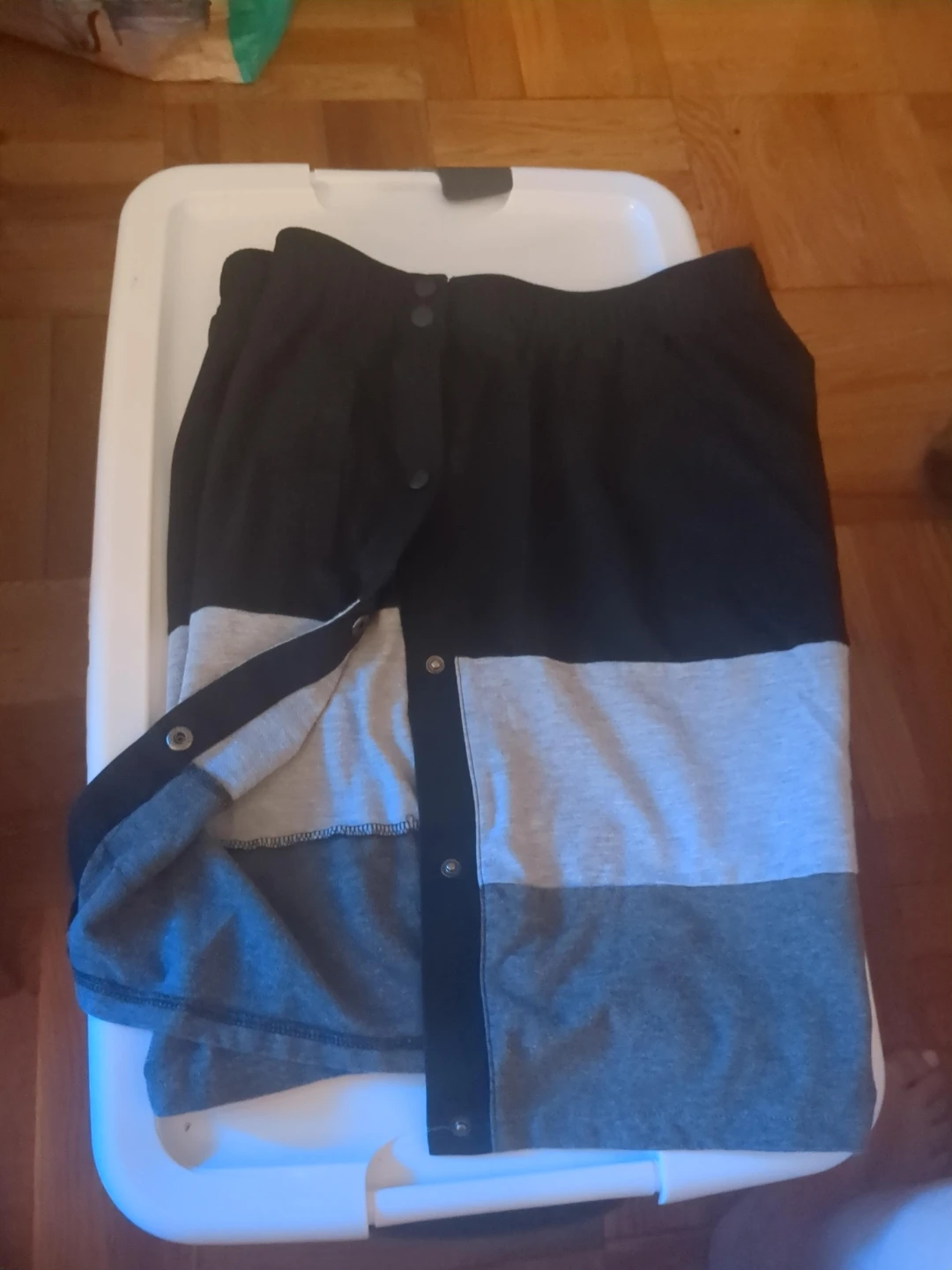 Deyeek Colorblock Snap Button Shorts XL
