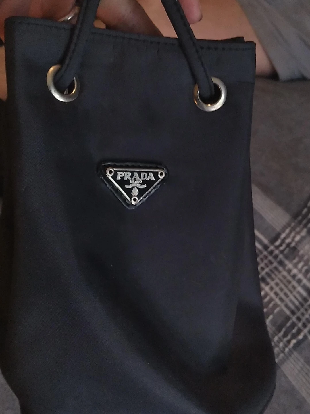 Prada Black Nylon Pouch
