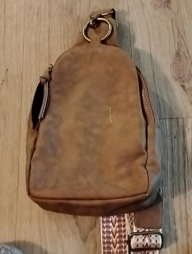 Brown Sling Backpack