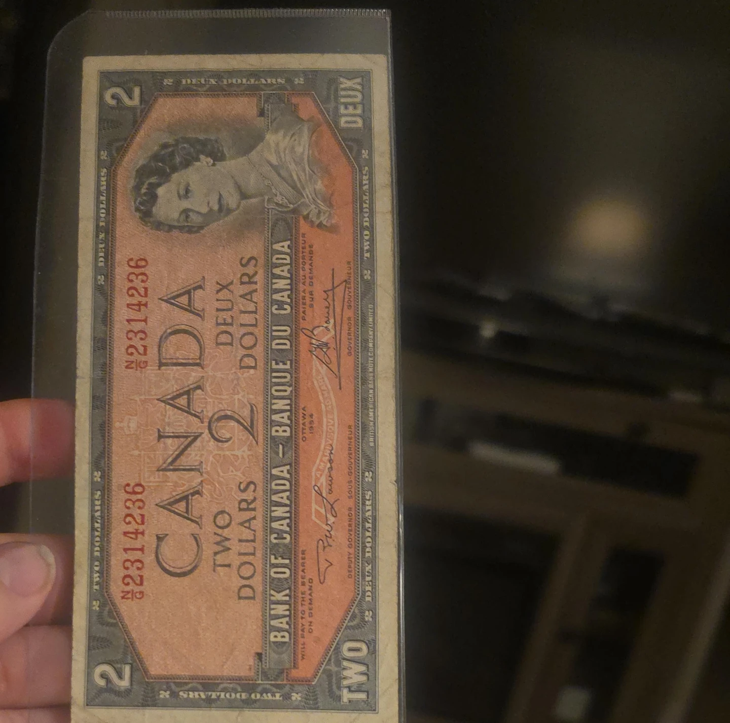 1954 Canada Two Dollar Bill
