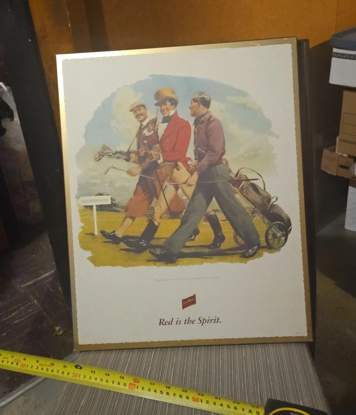 Johnnie Walker "Red is the Spirit" Advertisement Reproduction
