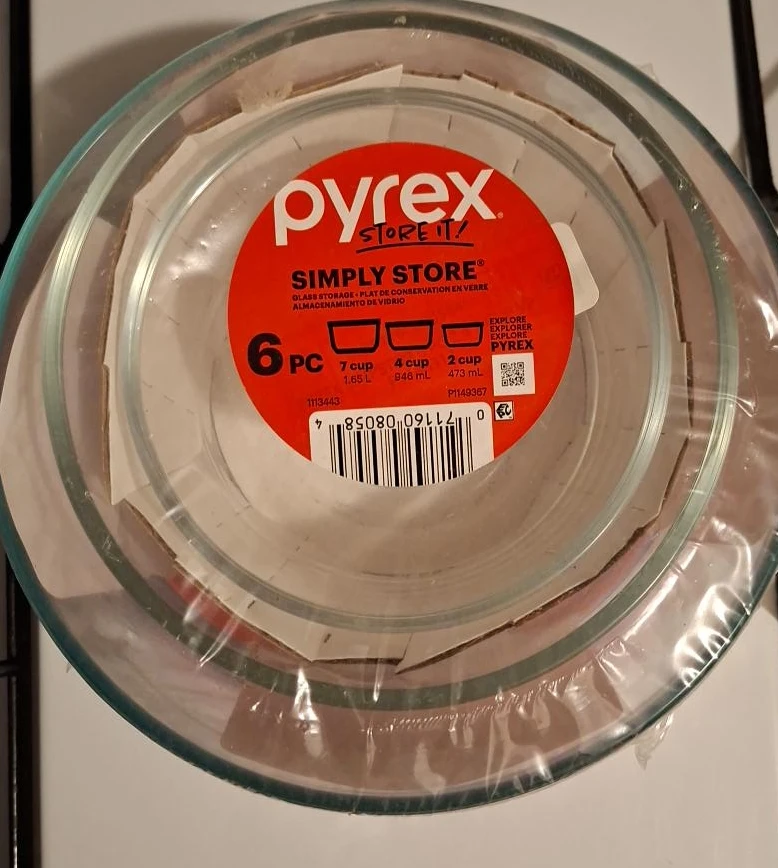 Pyrex Simply Store Glass Food Storage Containers (6-Piece)