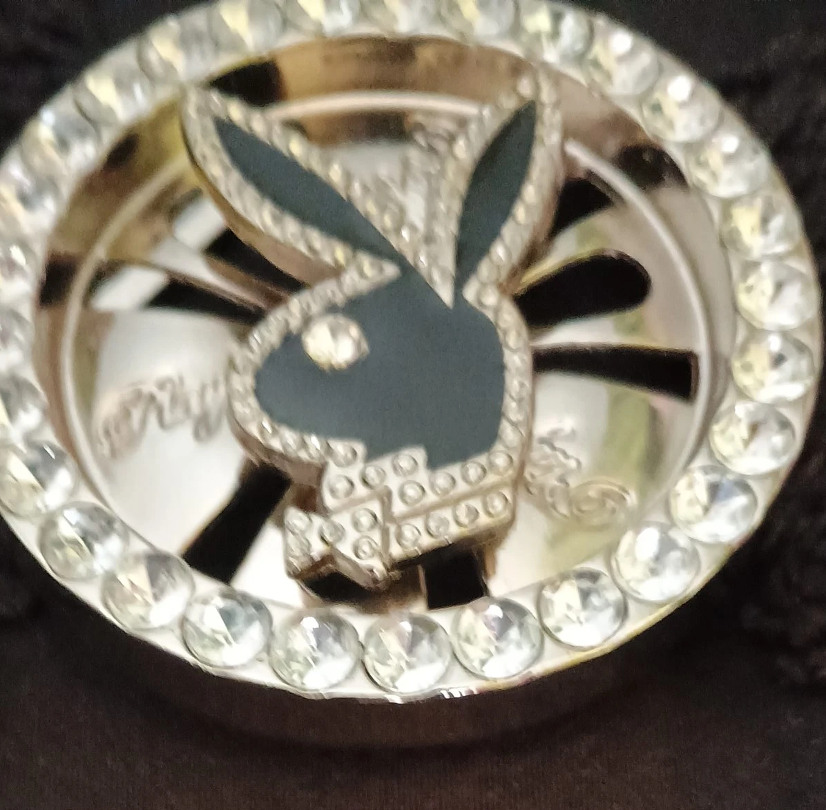 Playboy Rhinestone Bunny Emblem