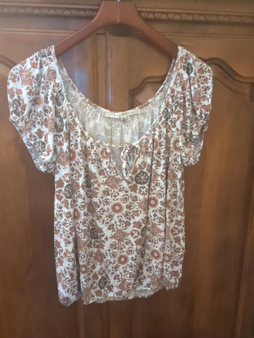 Max Studio Women's Floral Print Blouse Size M