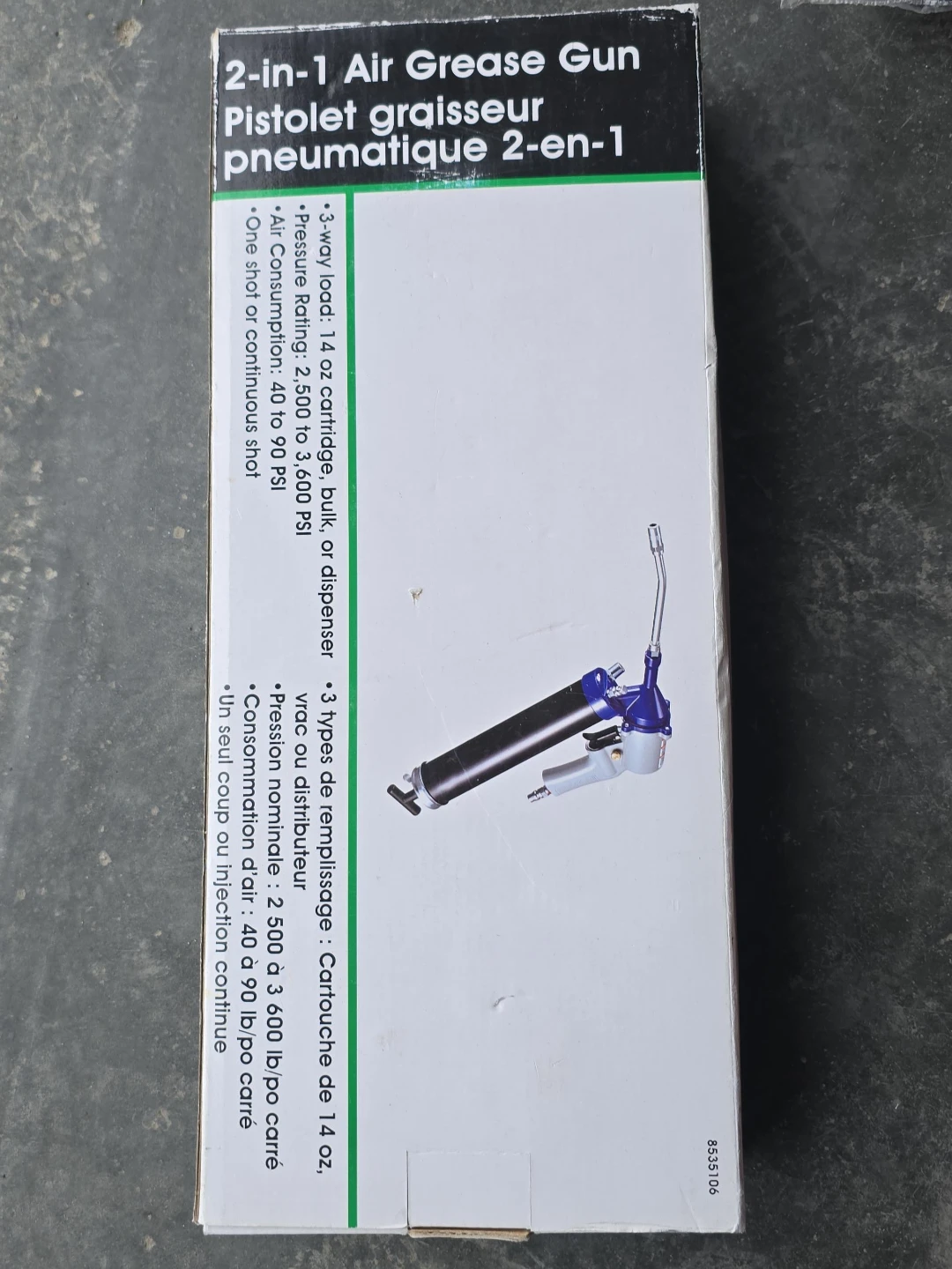 2-in-1 Air Grease Gun