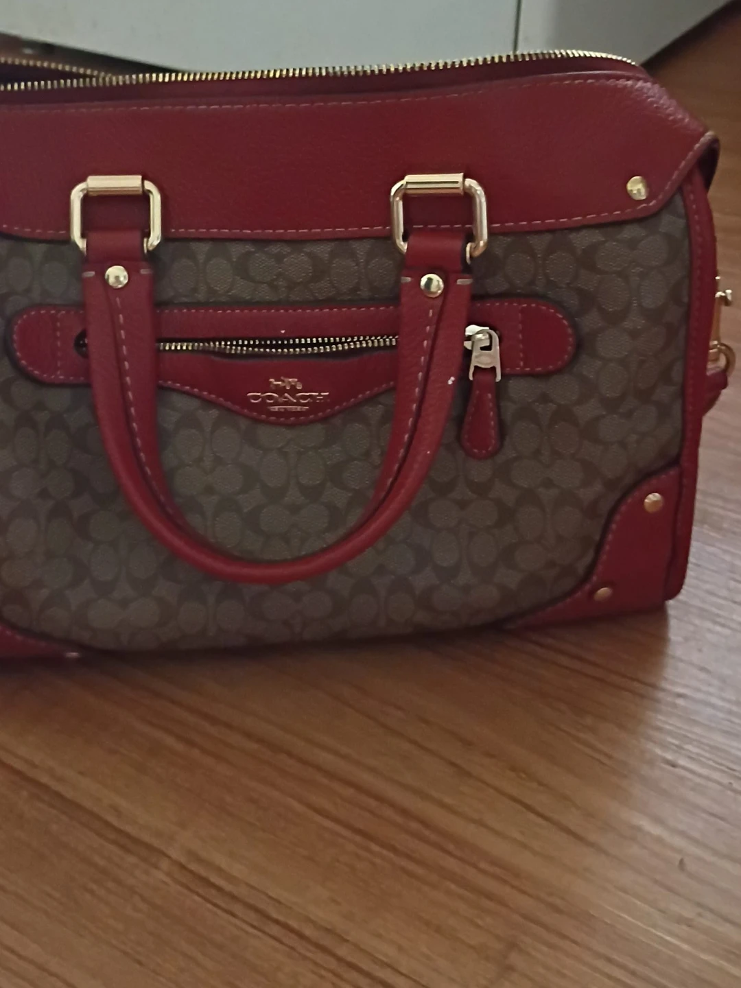 Coach Monogram Satchel Handbag