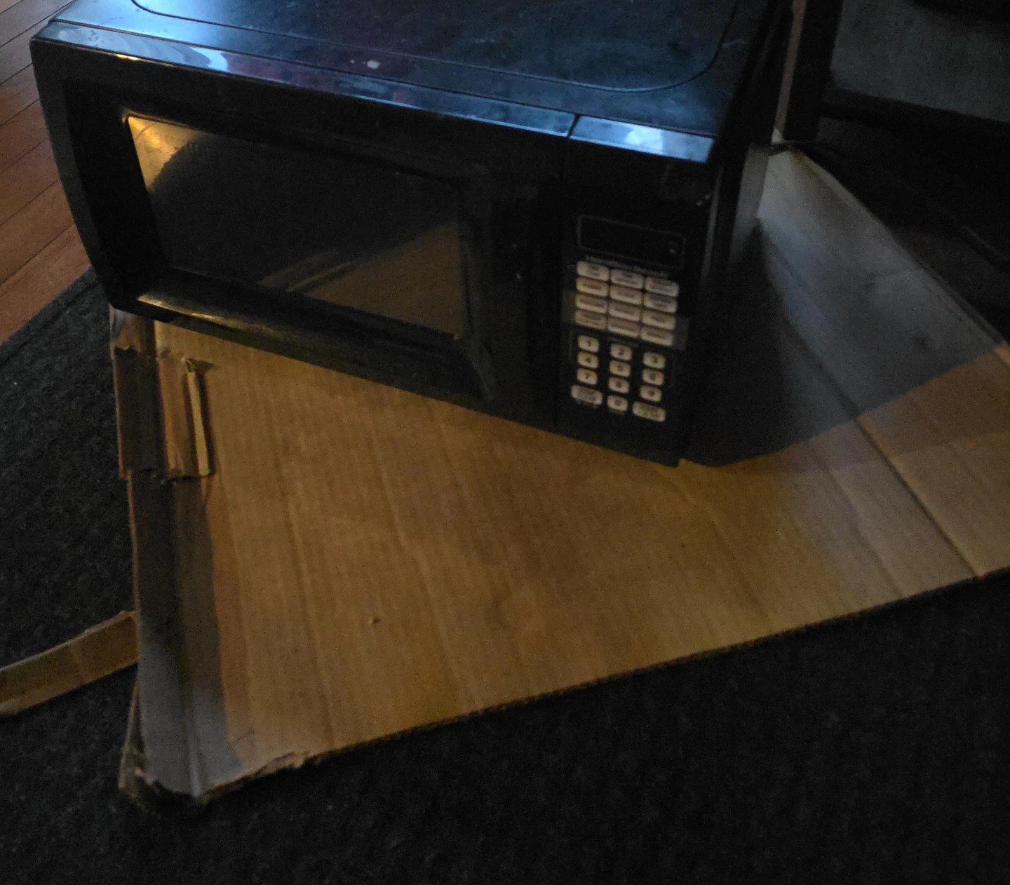 Black Microwave Oven