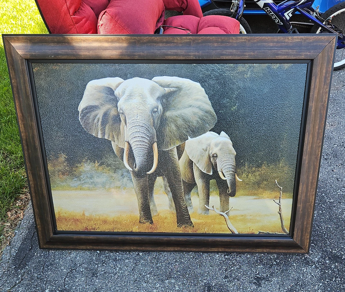 Framed Elephant Art Print