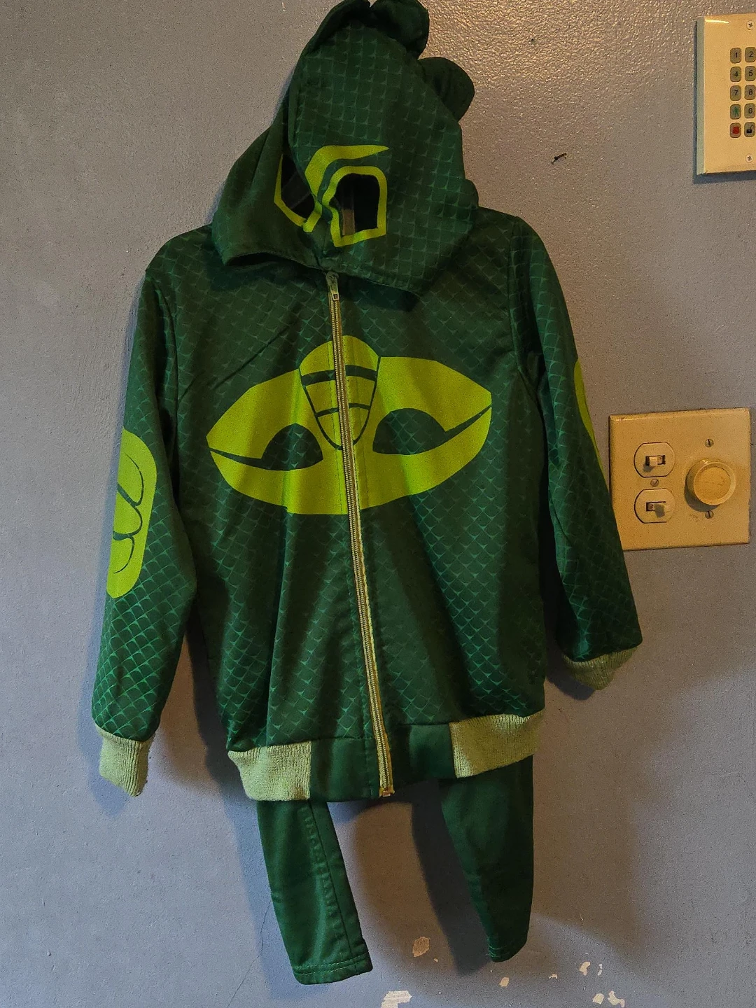 PJ Masks Gekko Costume Hoodie and Pants Set