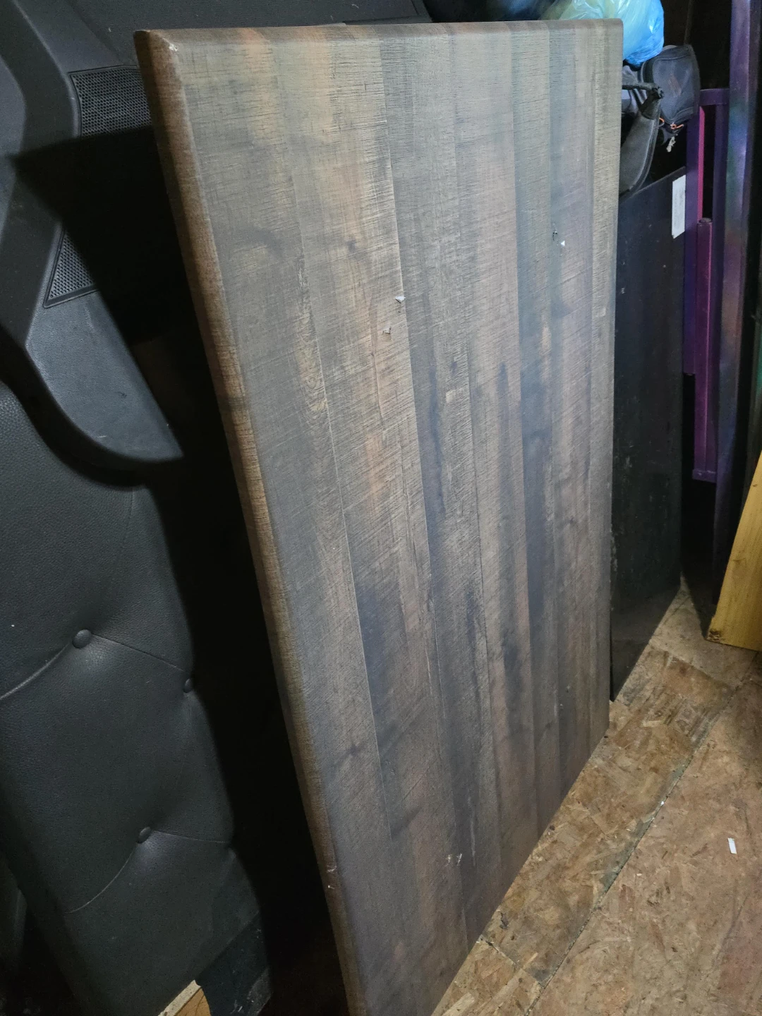 Wooden Table Top never used because legs were damaged.
