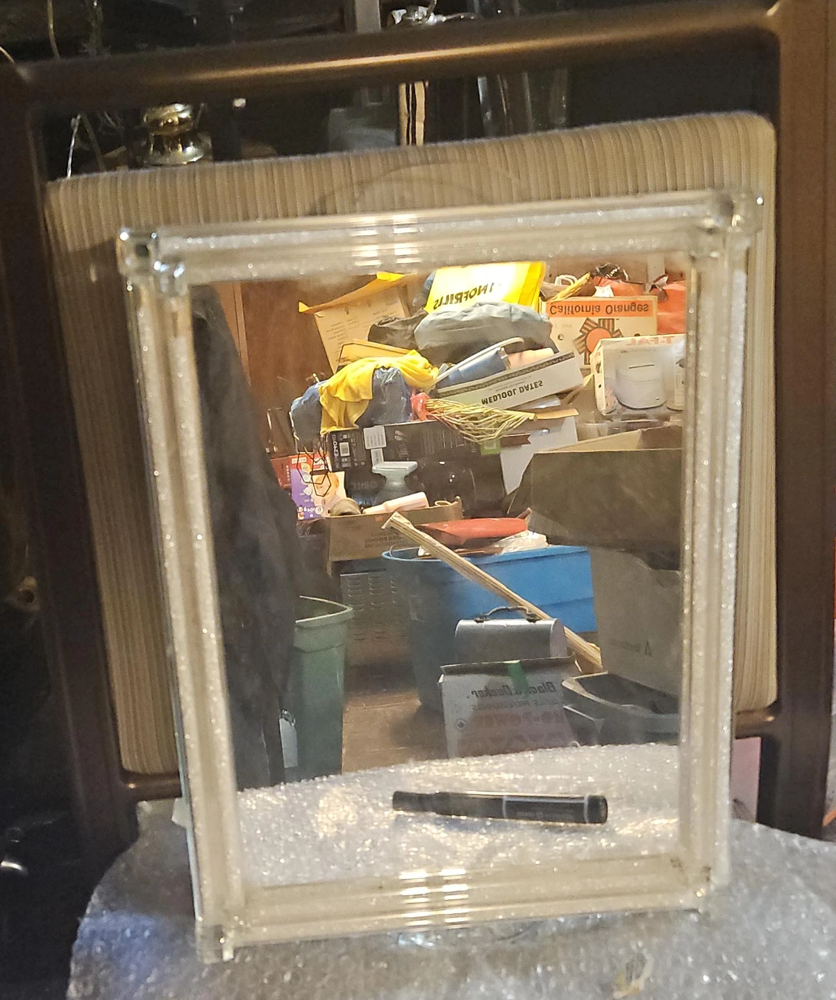 Decorative Mirror with Sparkly Frame