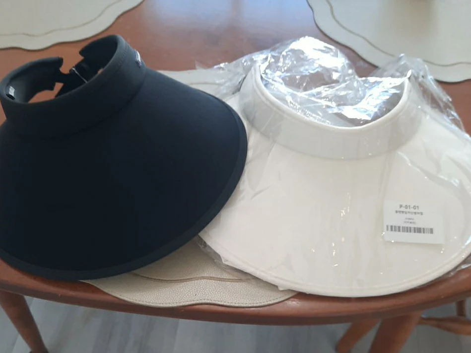 Black and White Sun Visors (2-pack)