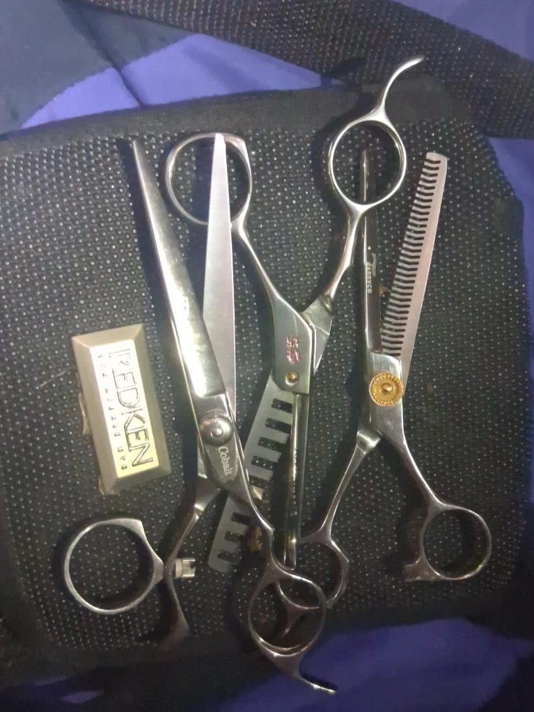 Hair Cutting Shears and Comb Set