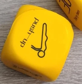 Thirty Ones Push Up Dice Yellow