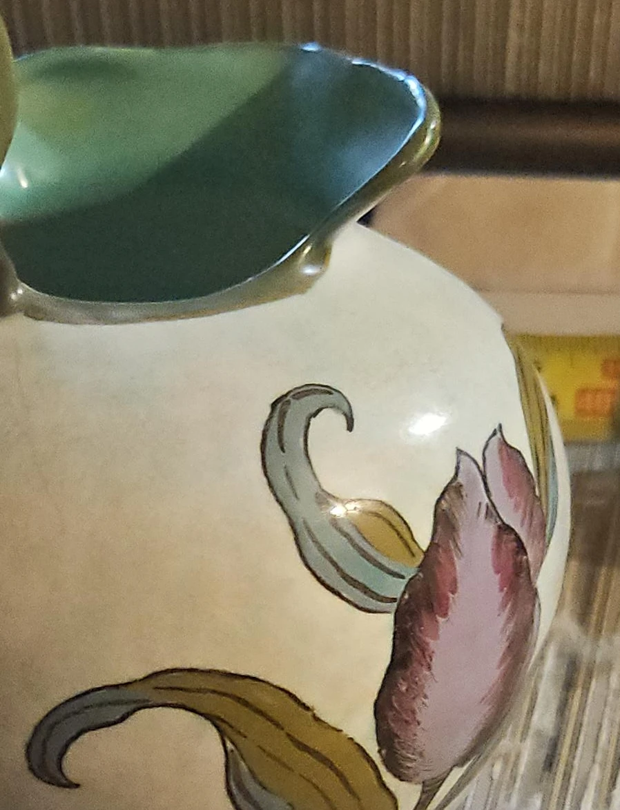 Vintage Floral Pitcher
