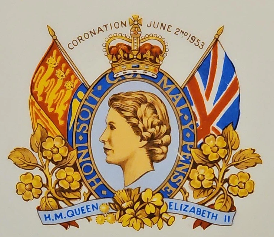 Coronation Queen Elizabeth II Commemorative Plate June 2nd 1953