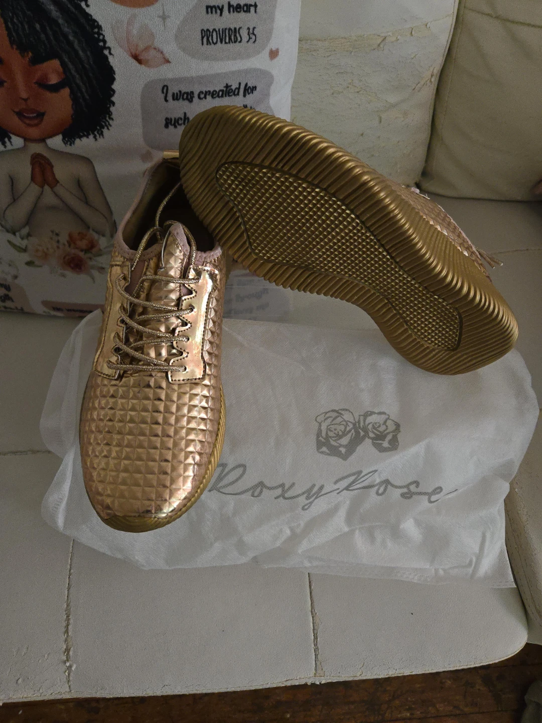 Roxy Rose Gold Sneakers