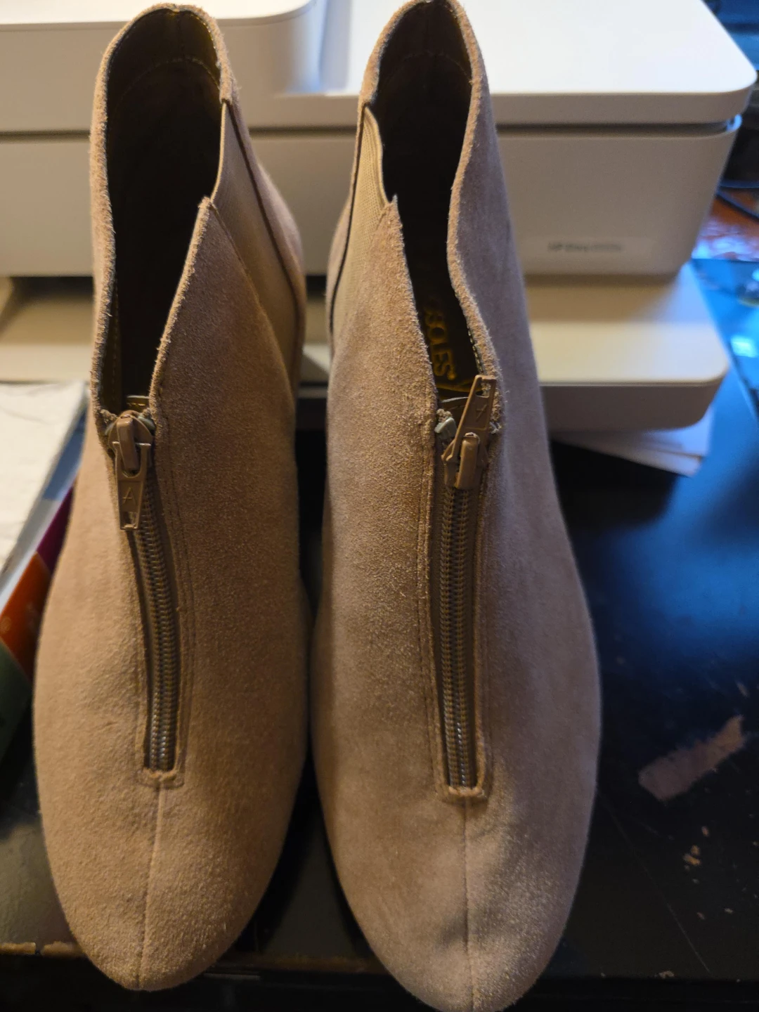 Aerosoles Women's Tan Suede Ankle Boots
