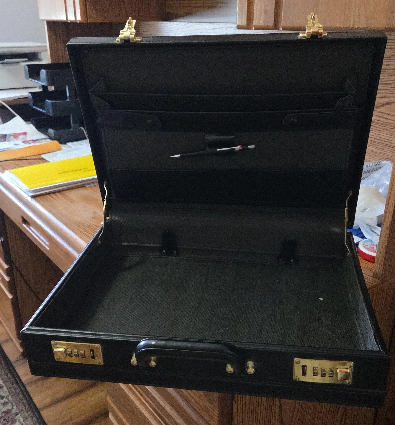 Black Briefcase with Combination Locks