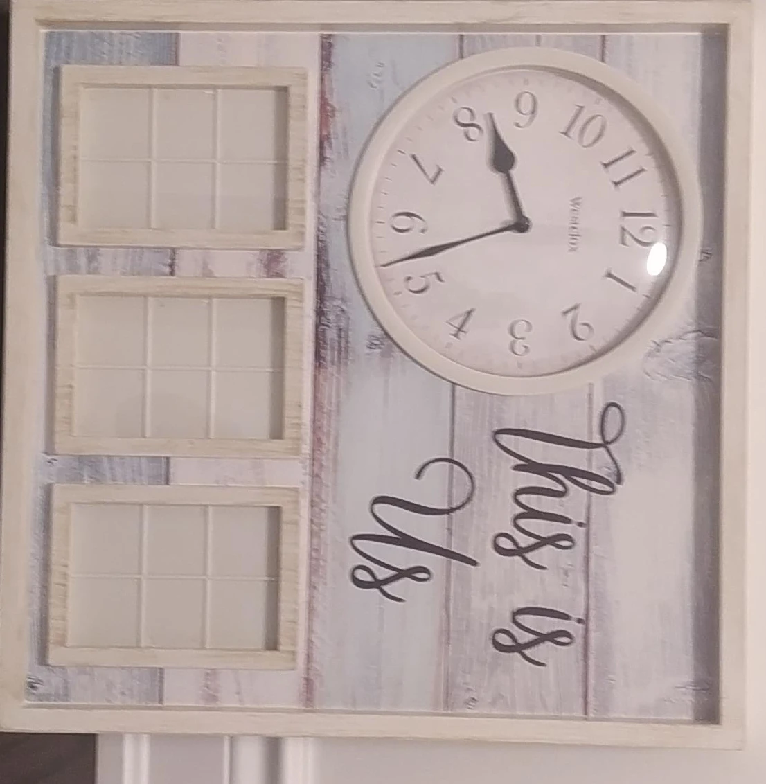 Wall Clock with Photo Frames