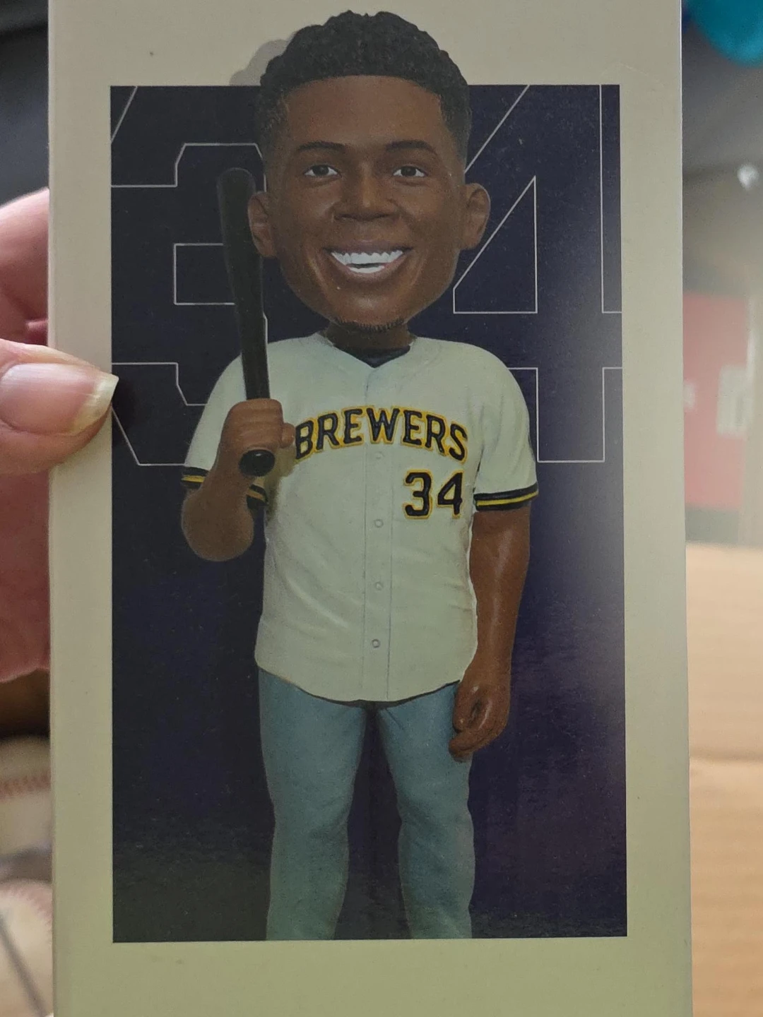 Milwaukee Brewers Bobblehead - Number 34