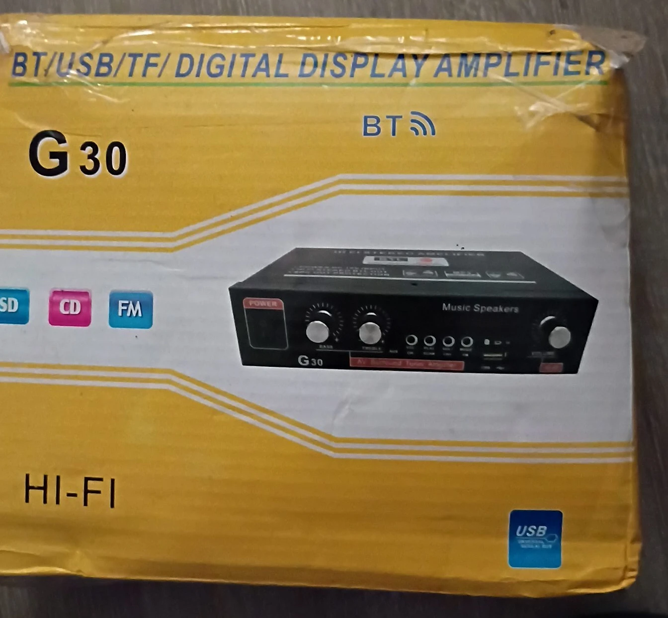 BT/USB/TF Digital Display Amplifier