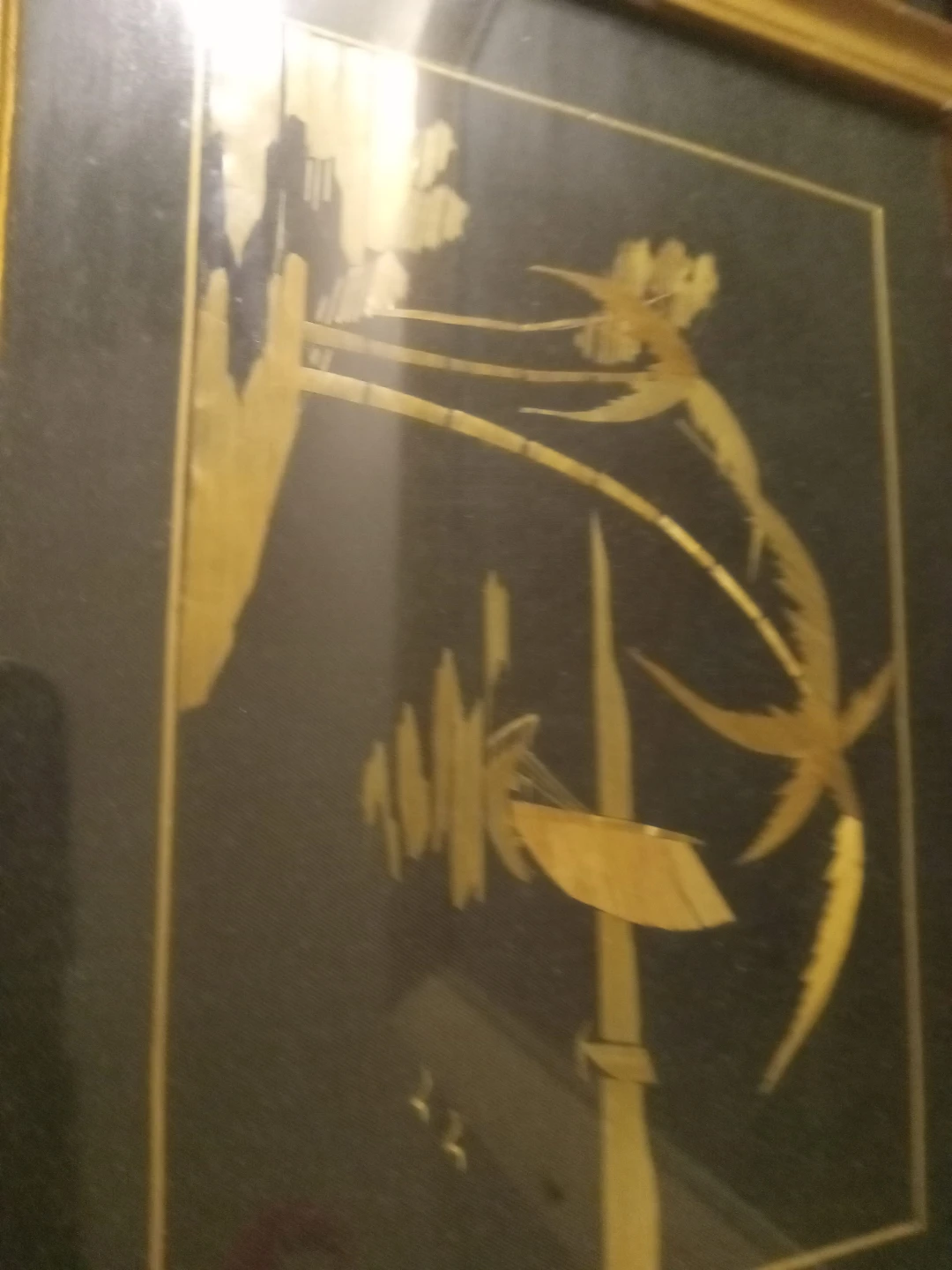 Framed Gold Leaf Artwork