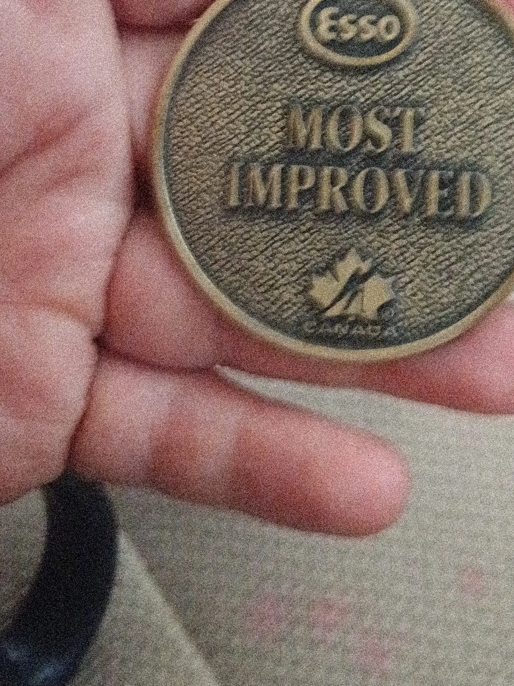 Esso Most Improved Award Medal Canada