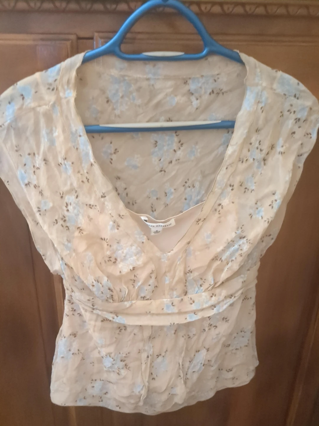 Banana Republic Floral Sheer Blouse Size 4