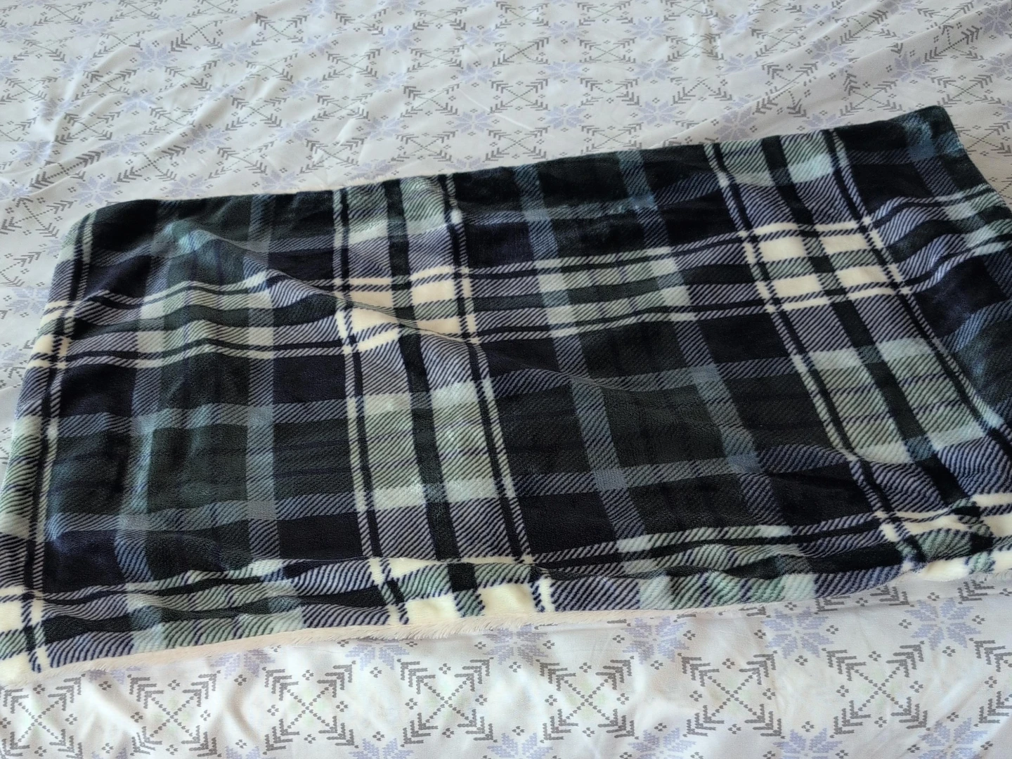 Plaid Fleece pillow cover 2 for $4