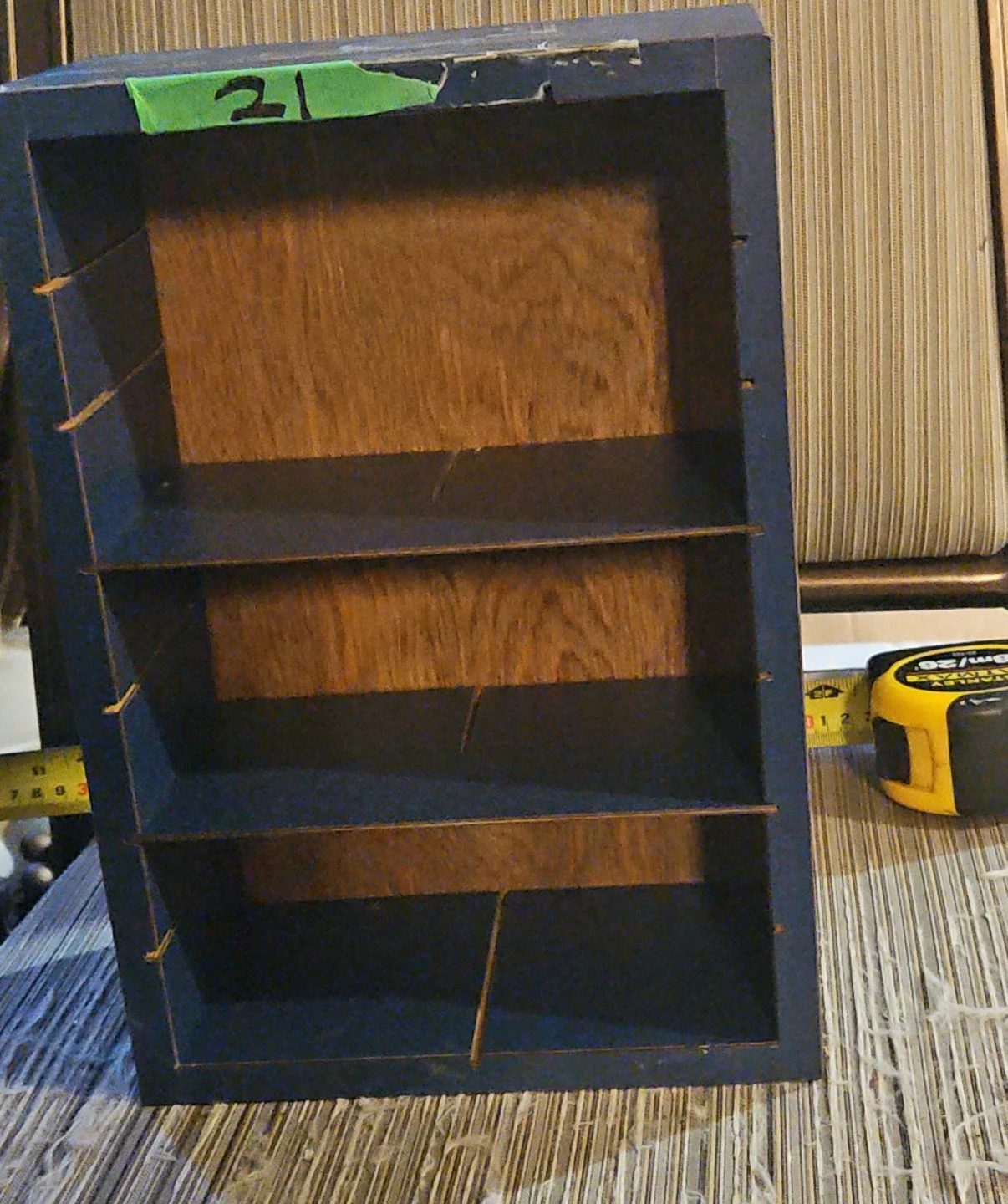 Blue Wooden Shelf Unit