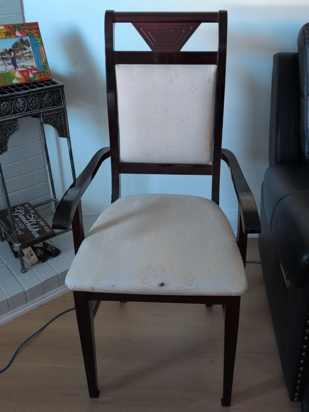Armchair with Upholstered Seat and Back $100 for two chairs