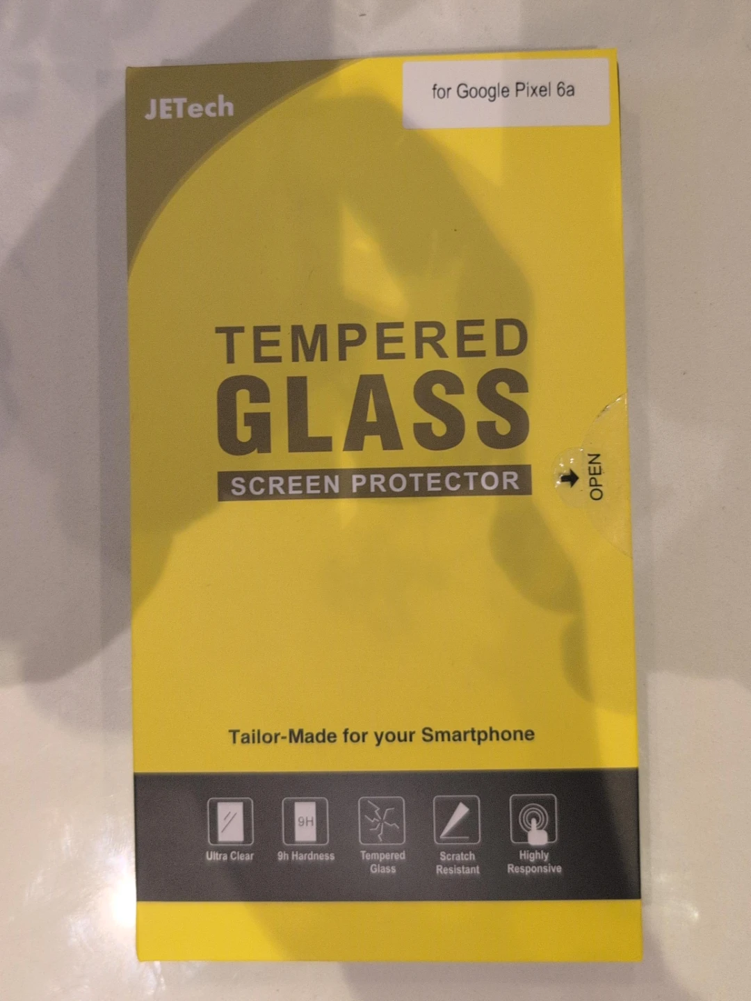 JETech Tempered Glass Screen Protector for Google Pixel 6a