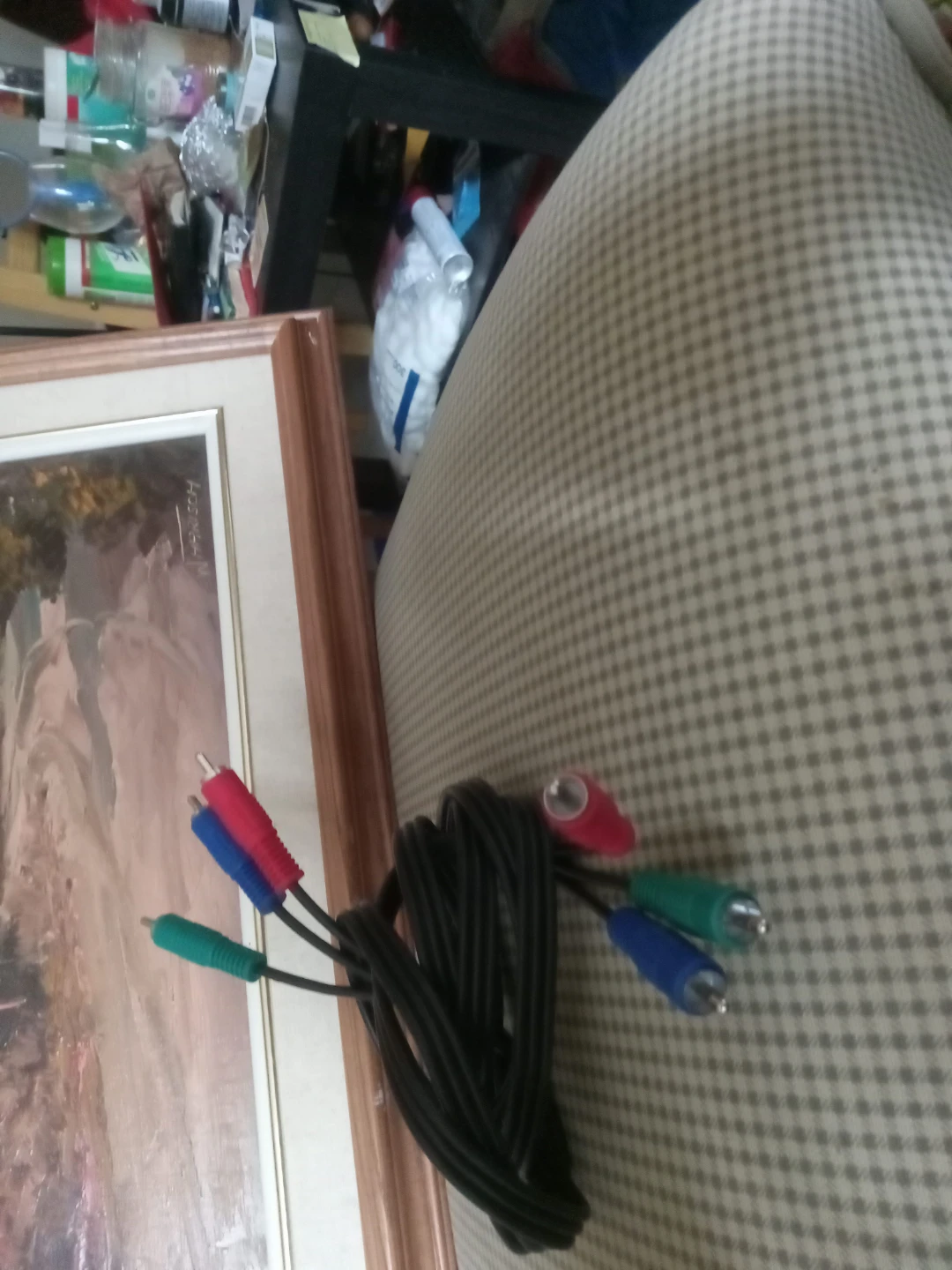Composite AV Cable Red Blue Green Connectors