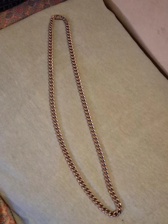 Rose Gold Curb Chain Necklace